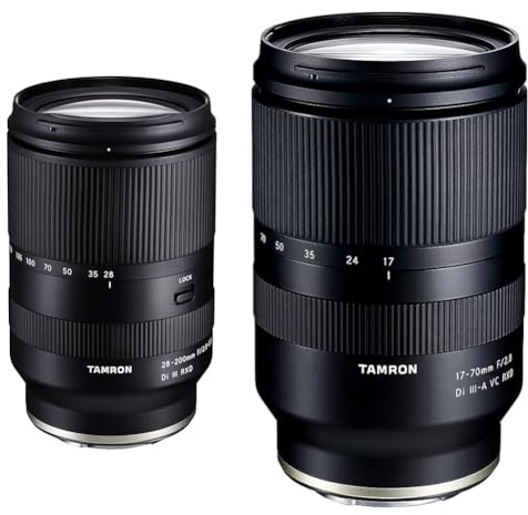 Tamron 28-200mm A071SF F/2.8-5.6 Di III RXD für Sony E-Mount, Zoom & 17-70mm F/2.8 Di III-A VC RXD Zoom-Objektiv für spiegellose APS-C-Systemkameras - für Sony E-Mount