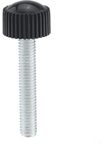 DubMag Sicherheitsschrauben，Schrauben， 5 Stück M4/M5/M6 gerändeltes Nylon mit rundem Kunststoffkopfgriff, Rändelschraube, Bakelit-Bolzen, Schwarze Bakelit-Handschraube (Größe: M5 x 30) (Size : M4x16)