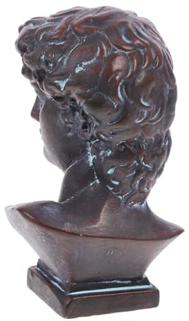 Garneck David Büste Kunstharz Römische Statue Dekoration Schreibtisch Gartendekor 7cm Stabiles Ornament