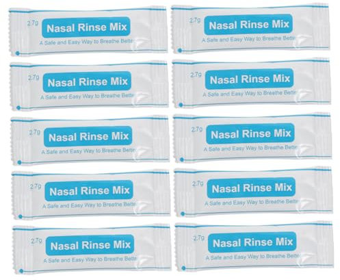 Ipetboom Nasal Packets 2.7g x 40 Sachets Physiological Saline Nasal Rinse Iodine-Free Fine Rapid Dissolving for Nose Cleansing and Care 2-Box Set