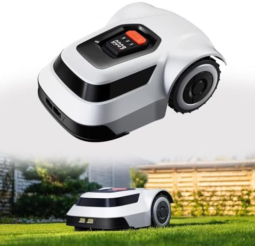 Customize what you need Smart Robotic Lawnmower for Gardens up to 1000 m² - App Controlled, Adjustable Cutting Height 30-70mm, 20cm Cutting Width, 45° Climbing Angle, 150㎡/h Efficiency