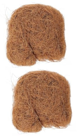 TOYANDONA 2 Pezzi 1 Terreno Di Seta Di Palma Da Cocco Di Cocco Pacciame Conchiglia Tappetino Per Pacciamatura Disco Per Fioriera in Fibra Di Cocco Pacciame Traspirante Fodere Di Cocco