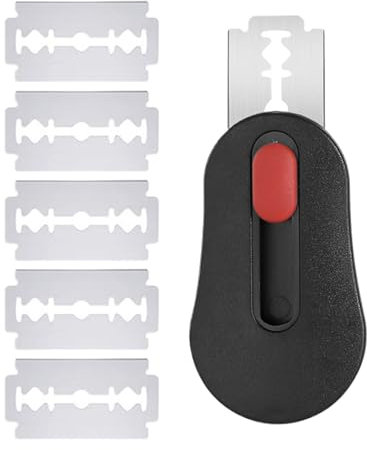 JIEBWCHA 2 Boulanger Slashing Outil, 7x4cm Lame Pour Pâte, Inoxydable Lame A Pain, Outil De Coupe De Pain Avec 10 Lames, Poignée Ergonomique, Outil De Cuisine Multifonctionnel