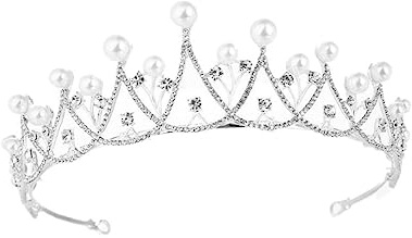 DEARMAMY Couronne Pour Femme Mariage Décoration Cheveux Brillant Coiffure Mariage