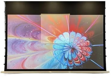 LIPJIA Schermi di proiezione Schermo di proiezione motorizzato Elettrico da Incasso a soffitto 3D 4K Nascosto nel soffitto, Salva Spazio, casa Intelligente (120 Pollici)