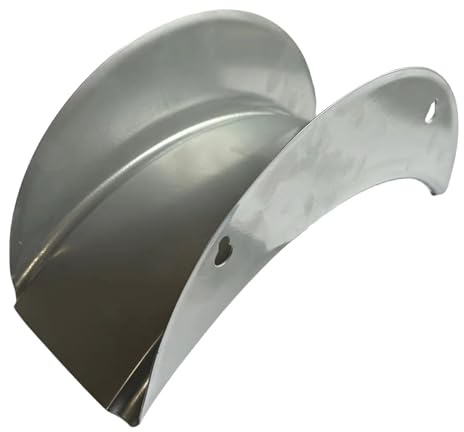 Supporto per tubo flessibile in metallo, gancio per tubo da parete solido, antiruggine, porta mulinello, supporto per tubi in argento per riporre l'acqua, organizzazione del giardino