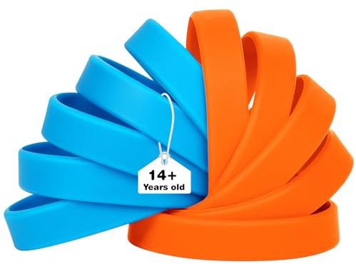 LVNRIDS 50 piezas Pulseras de Silicona, 20.2 cm/18 cm Pulseras Elásticas de Goma Reutilizables para Hombres y Mujeres, Pulseras Coloridas para Fiestas, Eventos, Festivales de Música, Deportes