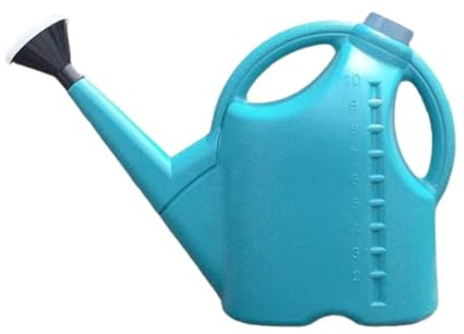 FashionCha Annaffiatoio Vaso per Innaffiare Brocca da Giardiniere Latta per Piante Contenitore Robusto con Testa a Spruzzo Inclusa Adatto per Piante da Appartam, 9 Litri