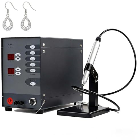 SIEEOUR Saldatore Gioielli Permanente Multifunzionale, Saldatrice Ad A-rco Ad Argon Semi-Automatica 100w Con S-istema Controllo Mcu Portatile Basso Rumore, Per Saldatura Fai Da Te Oro