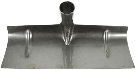 Tofficu Pala per Letame Domestico in Ferro 39 CM, Testa di Ricambio per Rastrello Bordo Affilato, Raschiatore Manuale Portatile per Pulizia Avicola e Forniture per Fattoria