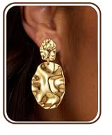 YADOCA Boucles d'Oreilles Femme Or Pendantes Plaqué Or 14K