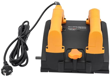 Elektrischer Wandhobelmaschine, 1200W 1000-4000R/Min Handhobelmaschine BetonfräSe, Tragbares PutzfräSe MauerfräSe Mit 26 Klingen, 1-4Mm Hobeltiefe FüR ZementwäNde Und Graue SpachtelwäNde (B)