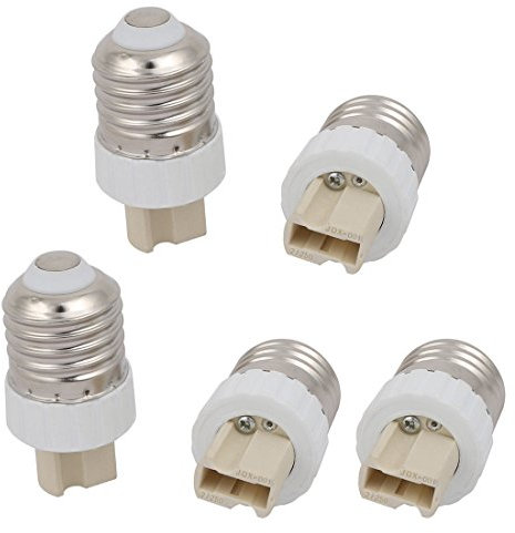 sourcing map 5 Stück Lampenfassung Lampensockel Sockel E27 bis G9 Adapter Konverter Weiß