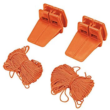 Vorel - Filo da muratore con blocchi di tensione, lunghezza: 18 m, facile fissaggio senza chiodi, extra resistente e resistente, filo guida per locomotiva