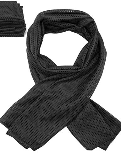 OUTDOOR SAXX Multifunktionstuch Mesh Halstuch Schal Jagd Angeln 154x48 cm Schwarz