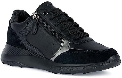 Geox D Alleniee B, Zapatillas Mujer, Negro, 39 EU