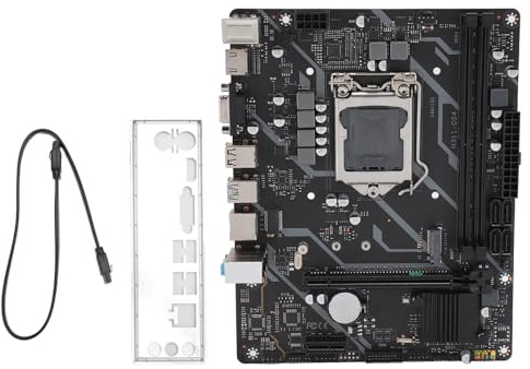 ciciglow Carte Mère DDR4 Double Canal, Carte Mère H311 D4, Alimentation Double Canal DDR4 6 Phases, Puce Intégrée LGA 1151, Carte Mère de Bureau de Jeu