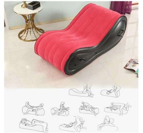 BesBet Aufblasbares Sofa in S-Form Aufblasbar und faltbar -ShaF8Y ENNA010629