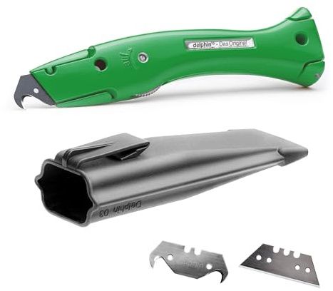 Delphin®-03 Farb Edition inkl. Klingen und Kunststoffköcher, Teppichmesser