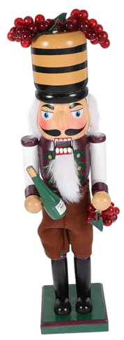 OKUMEYR Casse-Noisette Bois Décoratif pour Table De Noël Figurine Marionnette Porteur Ornement Festif pour Décoration Intérieure Et Cadeaux De Fête