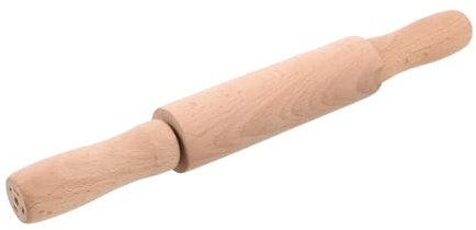 MOLUCKFU Mini Wooden Rolling Pin for Boy Girl for Baking Pastry and Easy to Use for Boys and Girls and Toddlers for Home and Holiday Decor