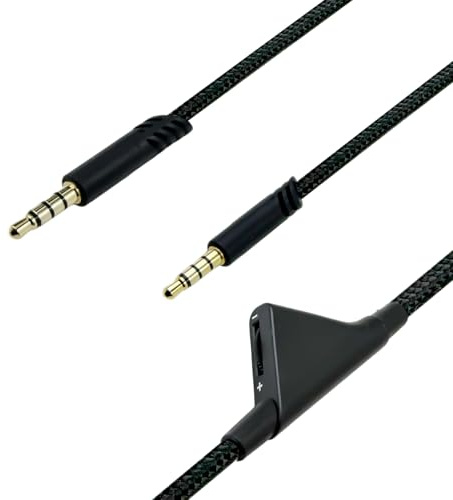 SPTSSWET Ersatz Audio Kabel für Astro A10/A30/A40 Headset 2M | mit Lautstärkeregler, für PS5/ PS4/ Xbox Series X / S/ One/ PC/ Smartphone, 3,5 mm
