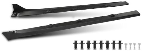 ANDPLAY Side Skirts Extension Compatible with Honda Civic Sedan 4 Door 2016 2017 2018 2019 2020 2021 Including Si Model, Not Fit 2 Door or Type-R or Hatchback Type-R Style Black