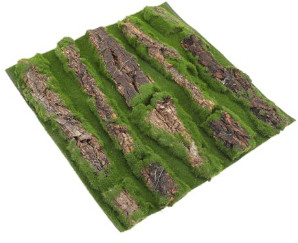 TOYANDONA Reptilien Terrarium Hintergrund 30x30cm mit Moos und Rindenoptik als Aquarium Rückwand für Aquarien und Terrarien Innenbereich