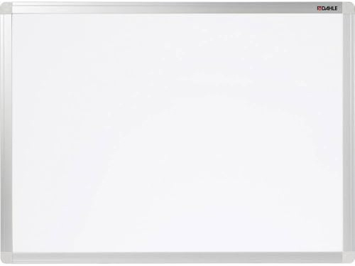 Dahle 96152 Basic Whiteboard (Beschreibbare Magnettafel in stabilem Alurahmen, 90 x 120 cm)