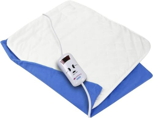Almohadilla Eléctrica Universal Pequeña con Funda | Tamaño 40 x 30 cm | 110 W de Potencia y 4 Niveles de Temperatura | Almohadilla Térmica y Funda Elaborada en Algodón 100% | Pekatherm U20T