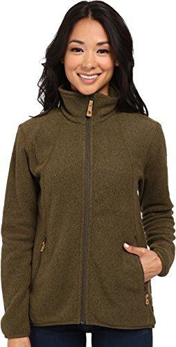Fjällräven Damen Fleecejacke Stina, Dark Olive, S, 89464-633