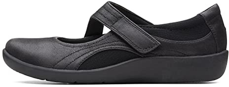 Clarks Women's Sillian Bella Mary Jane Flat, Black, 6 UK