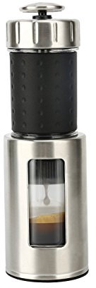 STARESSO SP-100. Cafetera italiana Exprés Manual de viaje. Máquina de Café Capuchino Portátil. Mini Cafetera de espresso de metal para Viajar y Acampar.