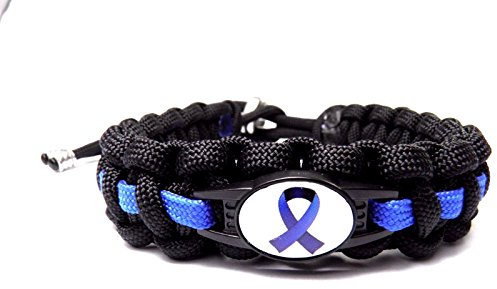 HanseCharms Paracord Armband-Thin Blue Line-Polizei-Männer, Frauen, Kind Armband-Verstellbar