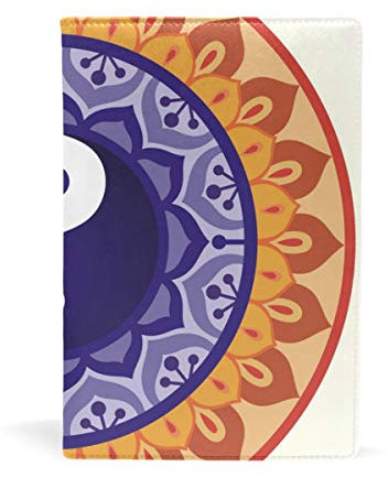 EZIOLY Buchumschlag/Bucheinband, dehnbar, für die meisten Hardcover-Lehrbücher bis 22,6 x 14,5 cm, klebstofffreier Stoff, für Schulbücher Einfach anzubringen. Wash & Re-Use