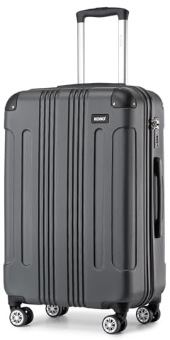 Kono 28 Inch Large Hard Shell Suitcase ABS Lightweight Luggage (Grey)