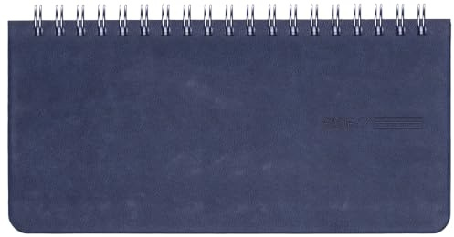 GÜSS Tisch/-Taschenkalender Ringbindung blau 8,5x17,5 cm 1 Woche = 2 Seiten