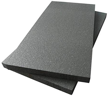 Italfrom Lot de 10 panneaux de 2 cm en polystyrène expansé 100 avec graphite pour isolation thermique Gris