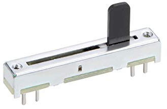 sourcing map 1St Fader Variable Widerstände Potentiometer Gerade Schiebe B104 100K Ohm Linear Doppelpotentiometer zum Dimmen 35mm