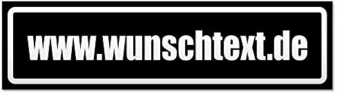 Kiwistar wunschtext Domain Magnetschild Schild magnetisch - 45cm Schwarz - Magnetfolie für Auto PKW Kfz