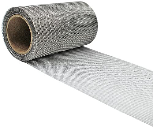 BugMesh Stainless Steel 1mm Insect Soffit Vent Mesh Blocks Flys, Wasps & Bees Easy to Cut & Use (10m x 50mm BugMesh Roll)