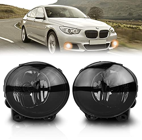TangMiGe - Feux anti-brouillard compatibles avec BMW E92 E93 F07 F10 F11 F22 F23, Serie 2 3 5, convient au pare-chocs M Tech Pack M Sport, 06/2006-10/2013, Phares antibrouillard (Fumée)