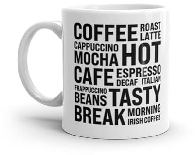 DV DESIGN 1 x Coffee Mug - Words Thoughts Café Espresso Morning Latte Dad Men Gift #77759