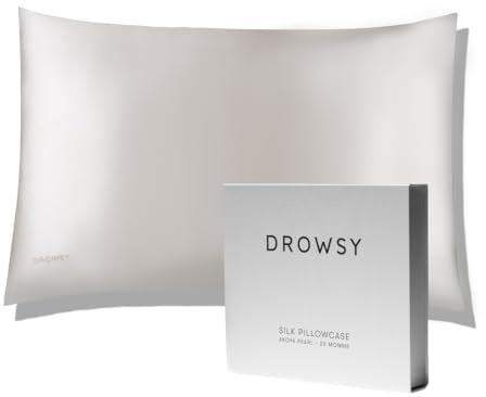 Drowsy Kissenbezug aus Seide, 22 Momme Maulbeerseide, Akoya-Perle