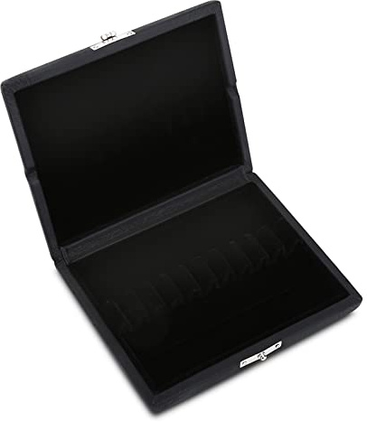 Reed-Aufbewahrungskoffer Holz- und PU-Leder-Abdeckung Reed-Etui-Halter Langlebig Reed Box Oboe Reed Case Storage Oboe Zubehör Solide für 10/12/20pcs Oboe Reeds(10 STÜCKE)