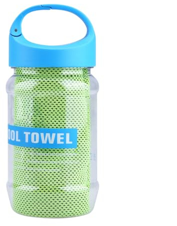Cooling Towels for Neck, Quick Drying Ice Towel Cooling Towel, Ice Cold Sports Sweat Towels Soft Breathable Microfiber for Fitness Guys Microfiber Stay Cool(Green)