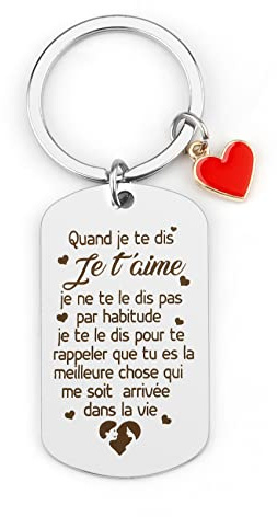 Cadeau Couple, Cadeau Saint Valentin pour Homme, Cadeau Saint Valentin Femme, Cadeau St Valentin Homme, Porte Clé Couple, Cadeau pour Couple, Cadeau pour Son Copain, Cadeau Couple Noel