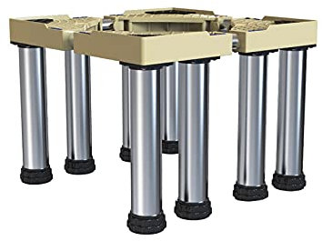 YHJZSM Support de réfrigérateur pour réfrigérateur - Pied de réfrigérateur réglable en Longueur/Largeur 47-69 cm - Base de climatiseur surélevée pour Refroidisseur à vin - Grand tonneau e