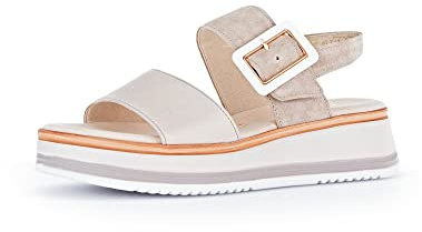 Gabor Women's Wedge Sandals, Women's Sandals, Lightweight Extra Width (G), Powder Oasi 33, 6 UK, 42.744