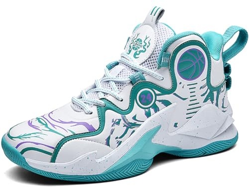 WOWEI Chaussure de Basketball Homme Baskets et Chaussures de Sport pour Homme Mode Antidérapantes Chaussures de Basket-Ball Homme Légères Sport Sneaker (SCE-K31, 44EU)